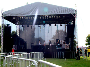 12m x 10m - scena wraz z zadaszeniem